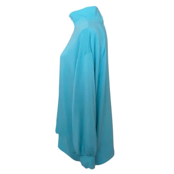 Anthropologie Three Dots Turtle Neck Fleece lined Long Sleeve Sweatshirt XL - Picture 5 of 6